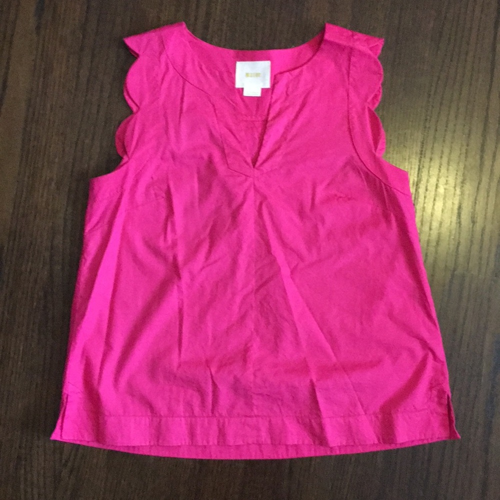 Anthropologie Sleeveless pink blouse